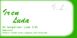 iren luda business card